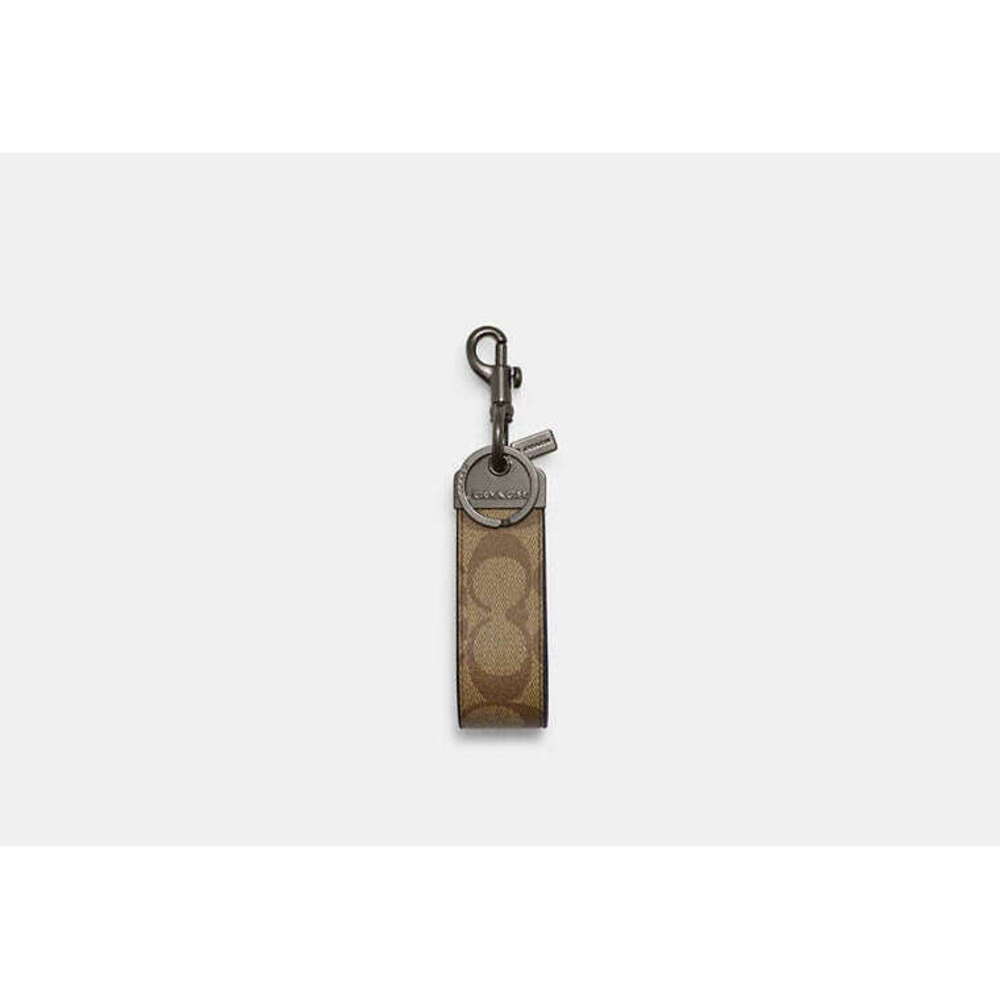 Loop Key Fob In Signature Canvas - Picture 1 of 1
